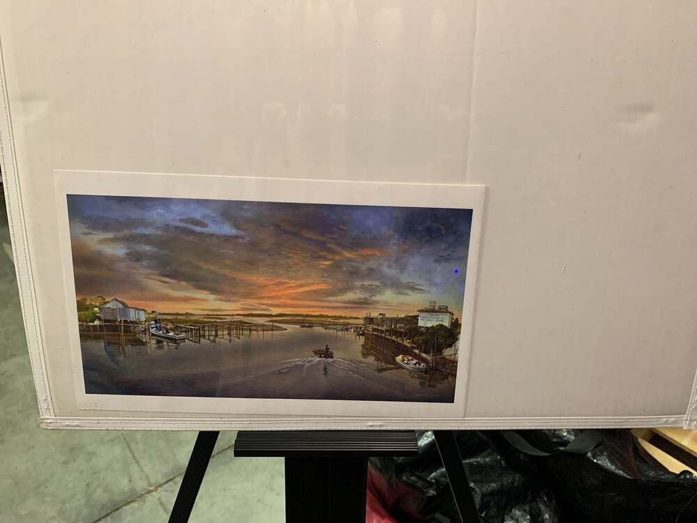 Keith Martin Johnson Cedar Key Fish & Oyster Co. Art Print